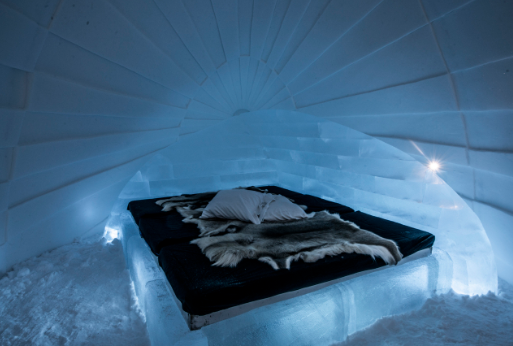 Une image contenant igloo, neige, Hôtel de glace, bâtiment

Le contenu généré par l’IA peut être incorrect.