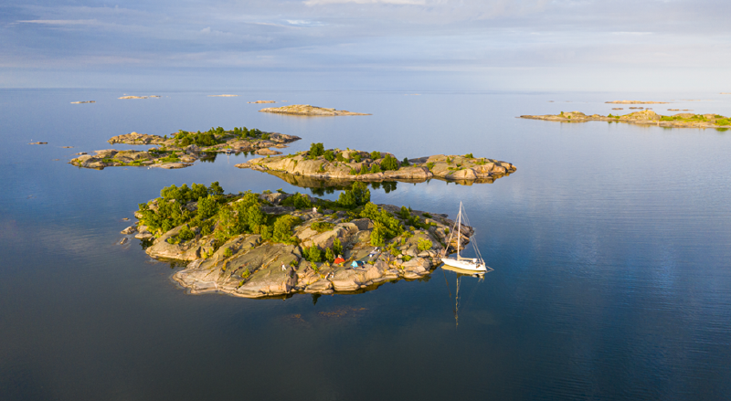 ïle dans le parc national de Nämdöskärgården