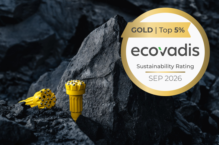 Epirocs hållbarhetsarbete belönas återigen med guldmedalj av EcoVadis