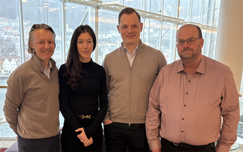 Fredrik Almn koncernchef Nordlo Karolina Bvenholm MAansvarig Nordlo Jon Arild Jacobsen vd Ilder och Bjrn Andr Leren affrsomrdeschef Nordlo Norge