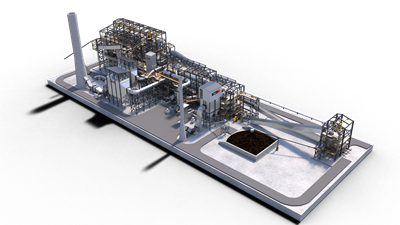 Metso Compact-sized pellet plant 3D