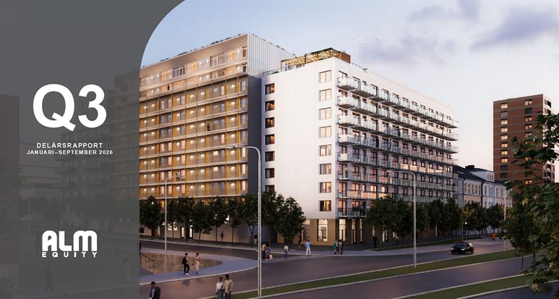 ALM Equity AB publ dela rsrapport januari-september 2026