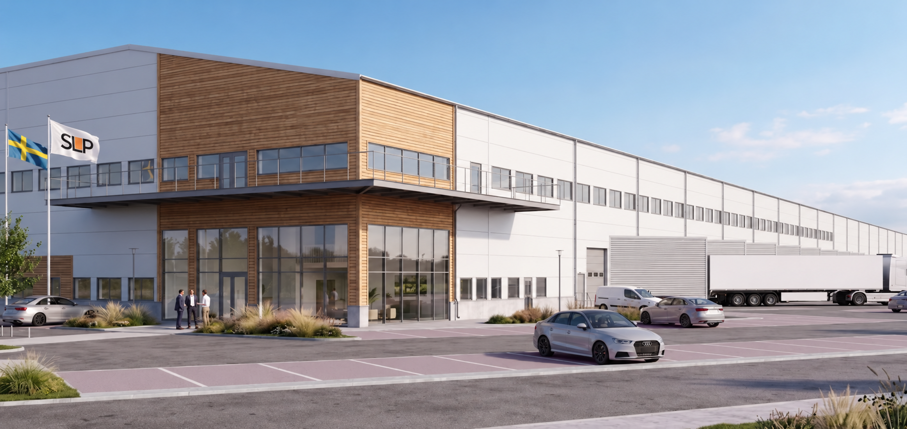 SLP is constructing a new logistics facility of approximately 24,700 sqm in Helsingborg and has signed a 12-year lease agreement