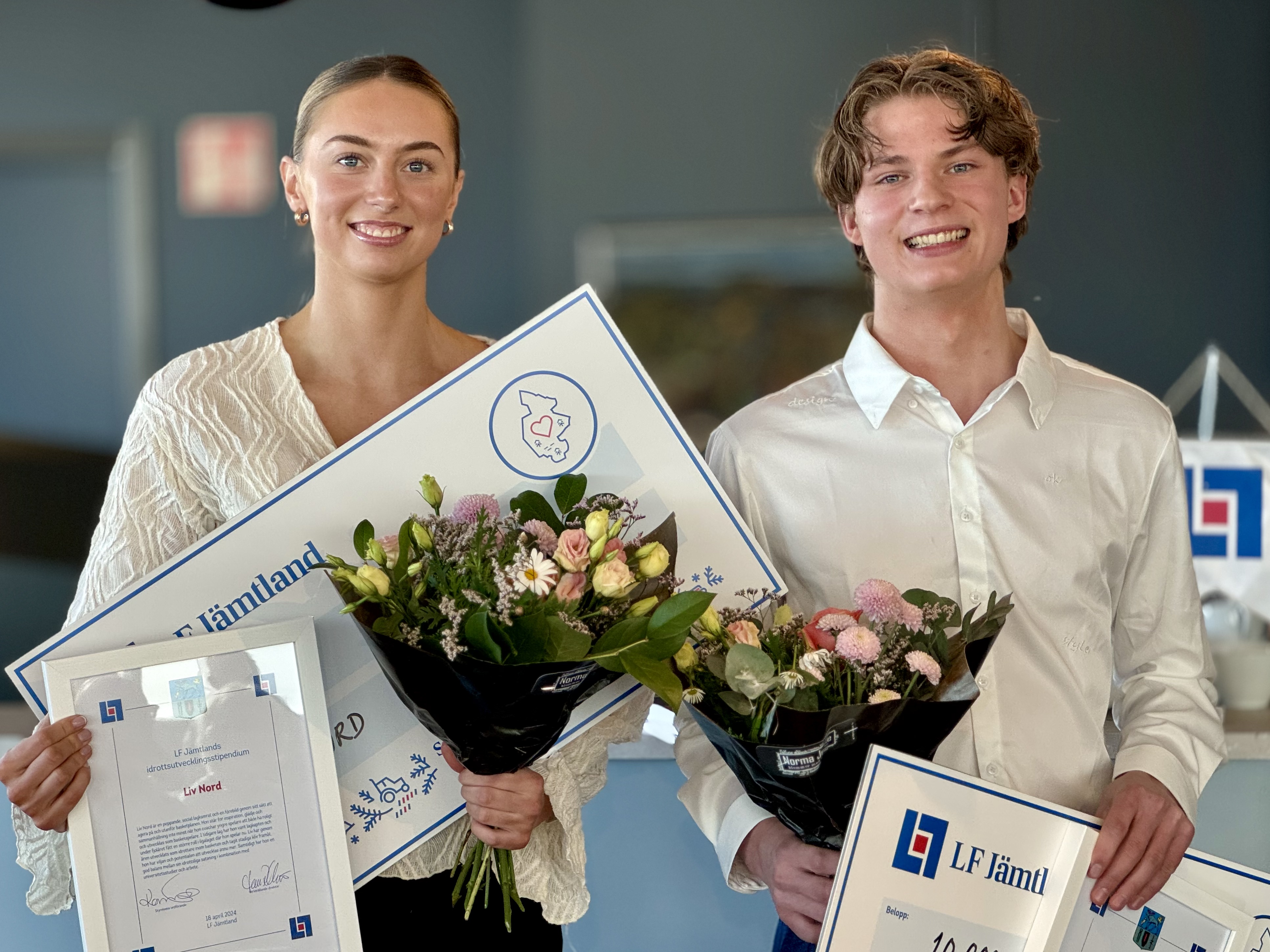 Idrottsstipendium till Liv Nord och Tim Nordin - Länsförsäkringar