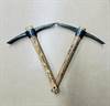 Signed mining pickaxes symbolizing the partnership