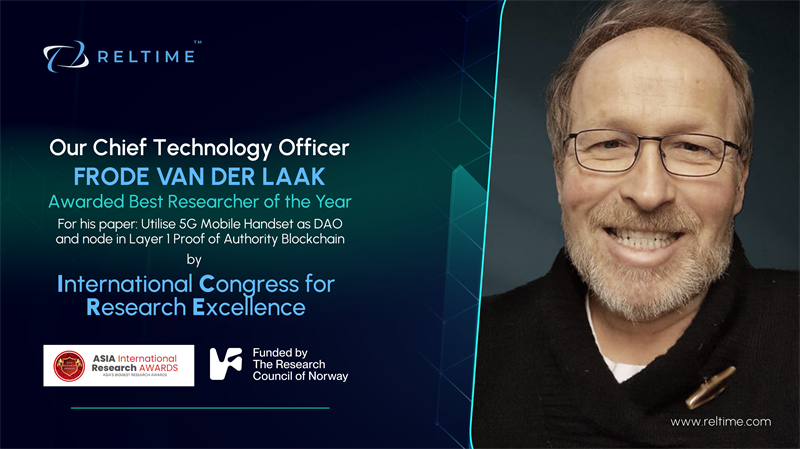 Frode van der Laak wins “Best Researcher Award” from the International Congress for Research Excellence