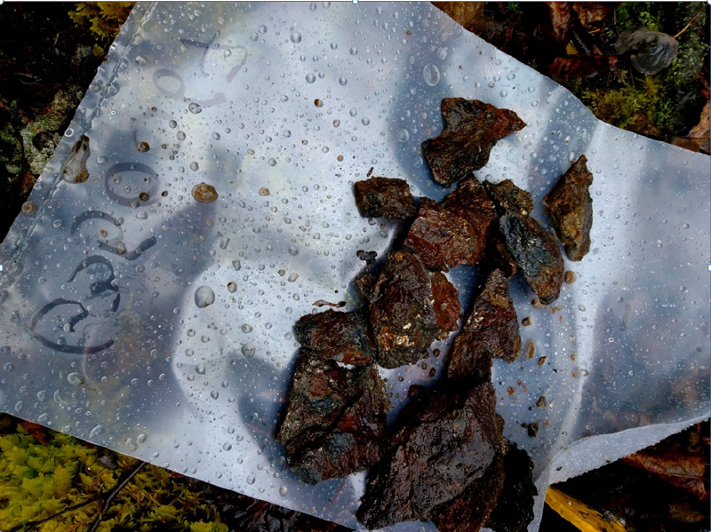 A pile of brown rocks on a plastic bagAI-generated content may be incorrect.