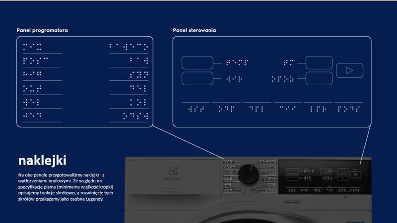 Electrolux nakladka Braille