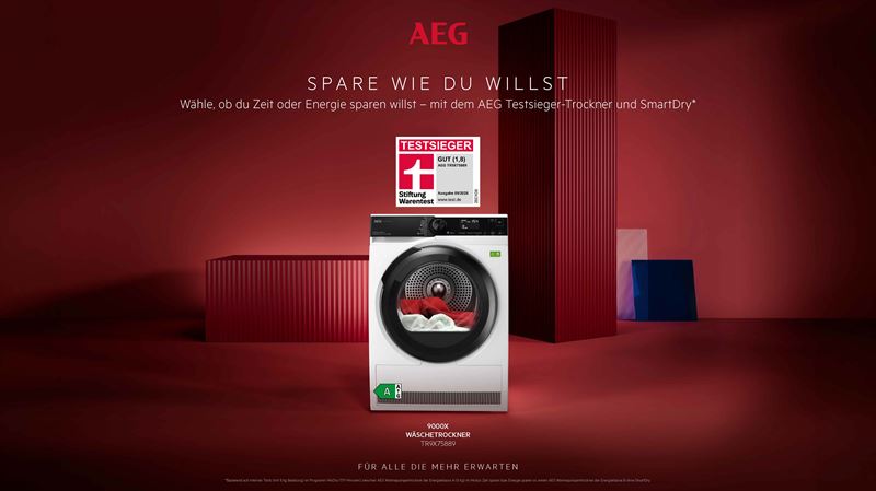 AEG W&auml;schepflege Testsieger Stiftung Warentest Key Visual 02