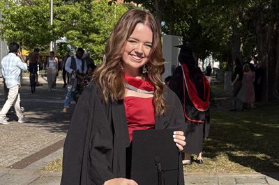 Ella Wilson at her graduation