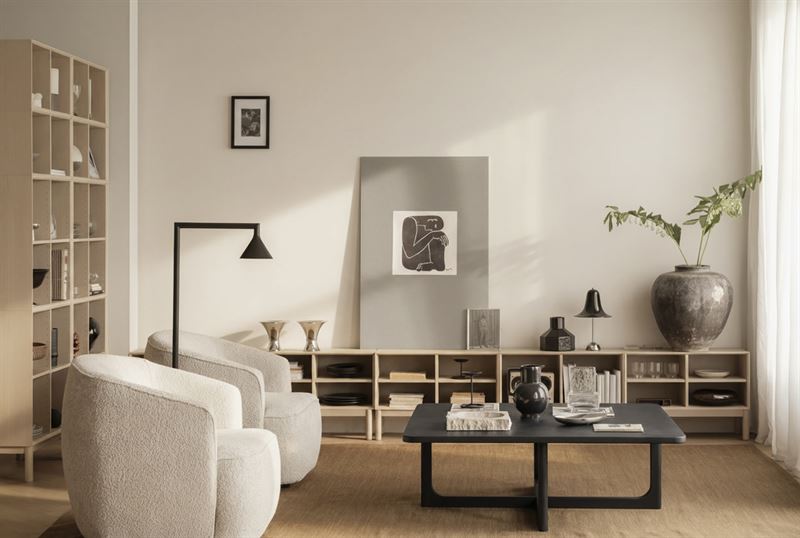 Driscoll coffee table Scottsdale shelf-box Dermot sofa chair