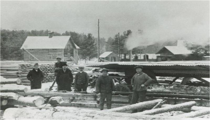 Historisk bild frn nr Bergkvist Siljan grundades