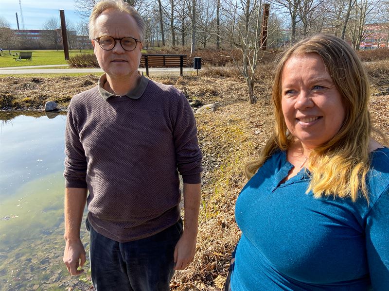 Bitrdande professor Mattias Hjerpe och universitetslektor Sofie Storbjrk vid Tema Miljfrndring p Linkpings universitet
