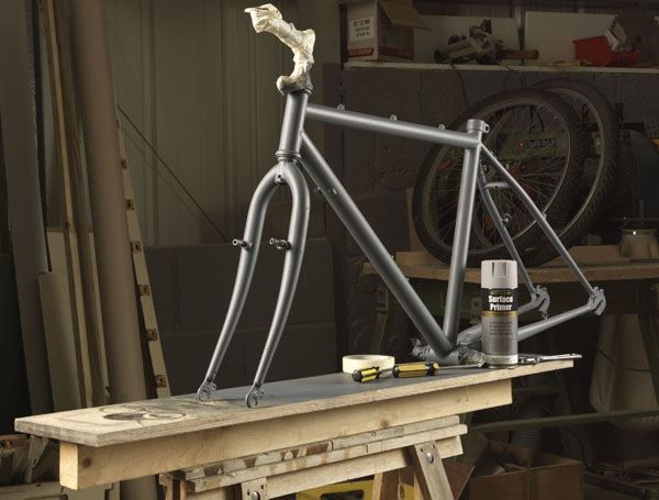 Spray paint bike online frame