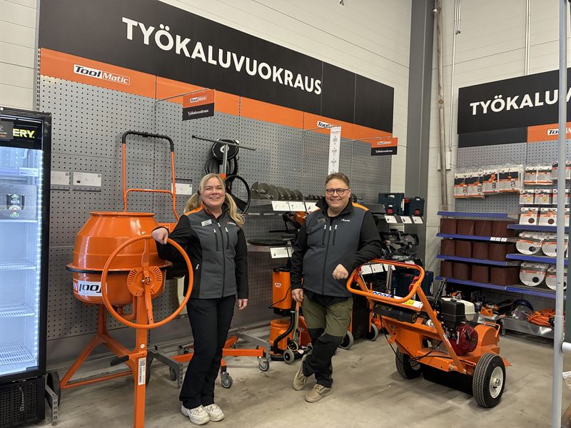 K-Rauta Hyvinkään kauppiaat Petra ja Tommi Aittamaa