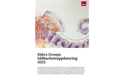 Kährs Group hållbarhetsuppdatering 2025