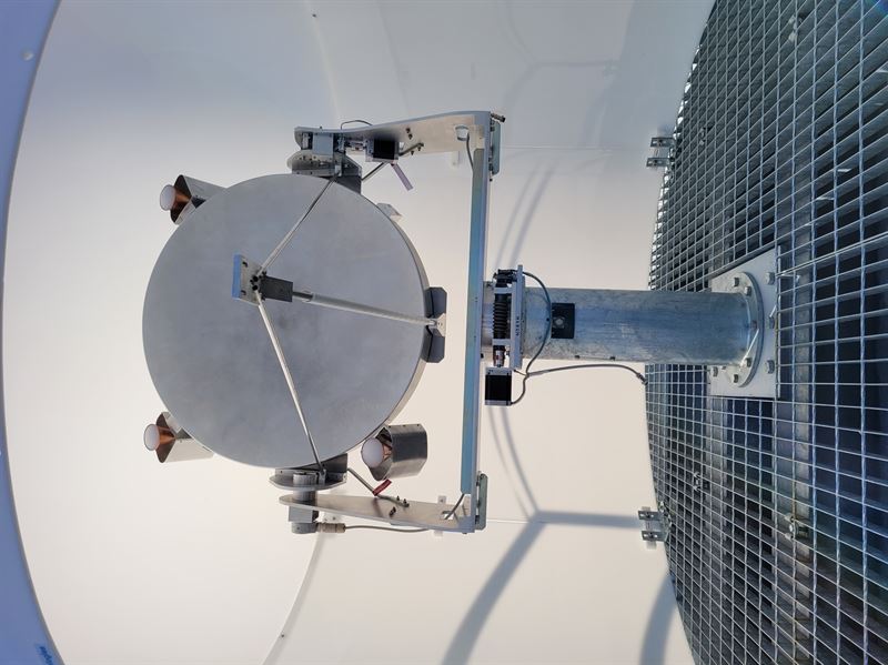 VTT’s satellite ground station, introduced in 2024, is located on the roof of the Micronova building in Otaniemi, Espoo. Credit VTT Jussi Säily.jpg