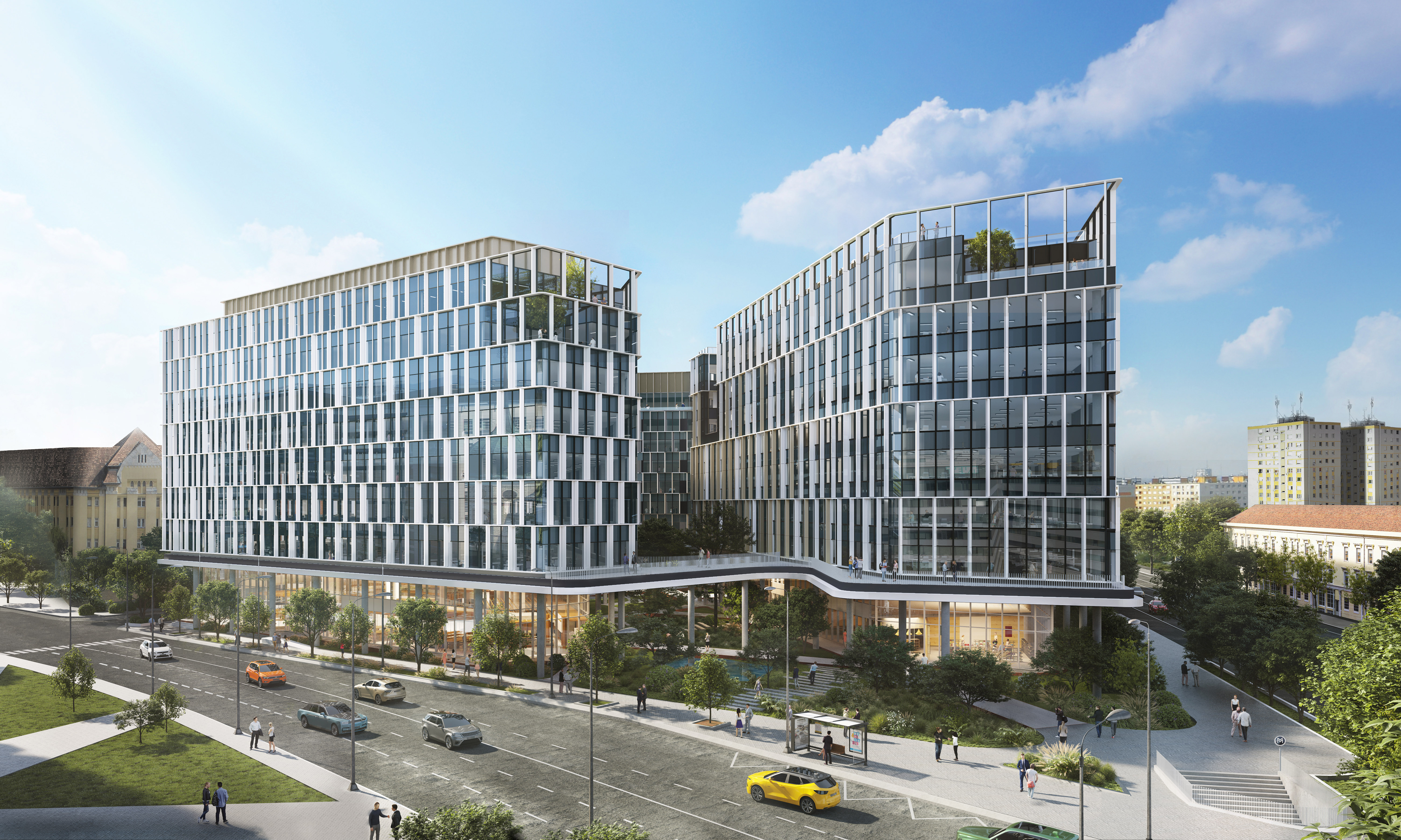 Skanska divests second phase of H2Offices in Budapest, Hungary, for EUR 98M, about SEK 1.1 billion
