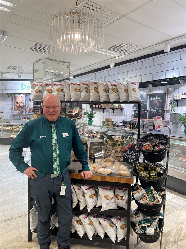 Coop Avenyn butikschef Paul Furufors