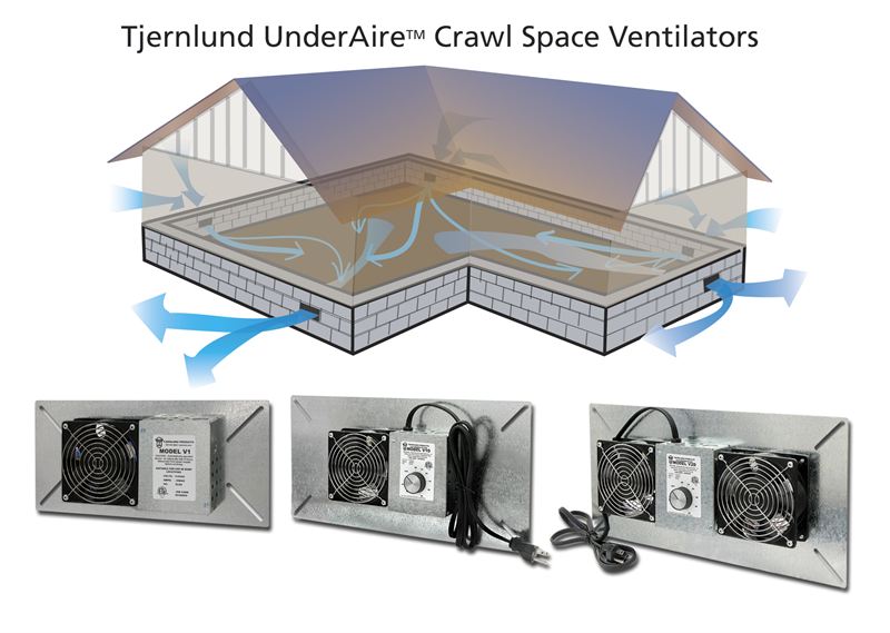 Crawl space deals vent fan